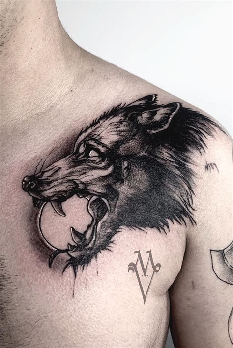 fenrir tattoo|55 Coolest Norse Wolf Tattoo Ideas